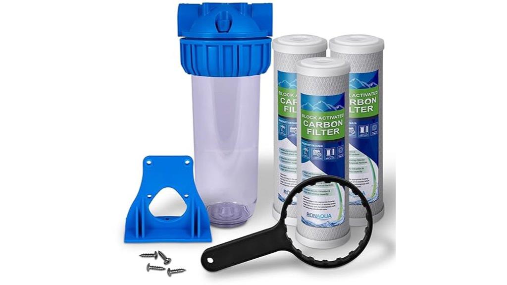 10 inch brass water filter