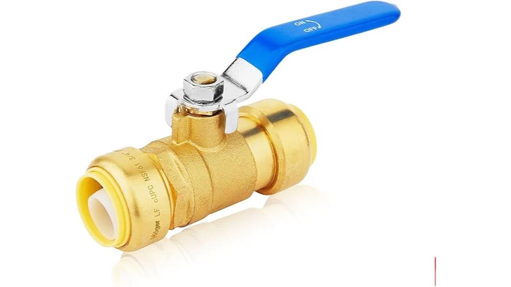 1 inch push fit ball valve