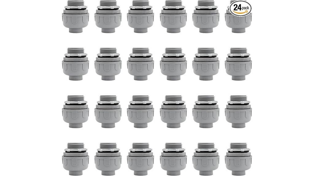 24 pack pvc conduit connectors