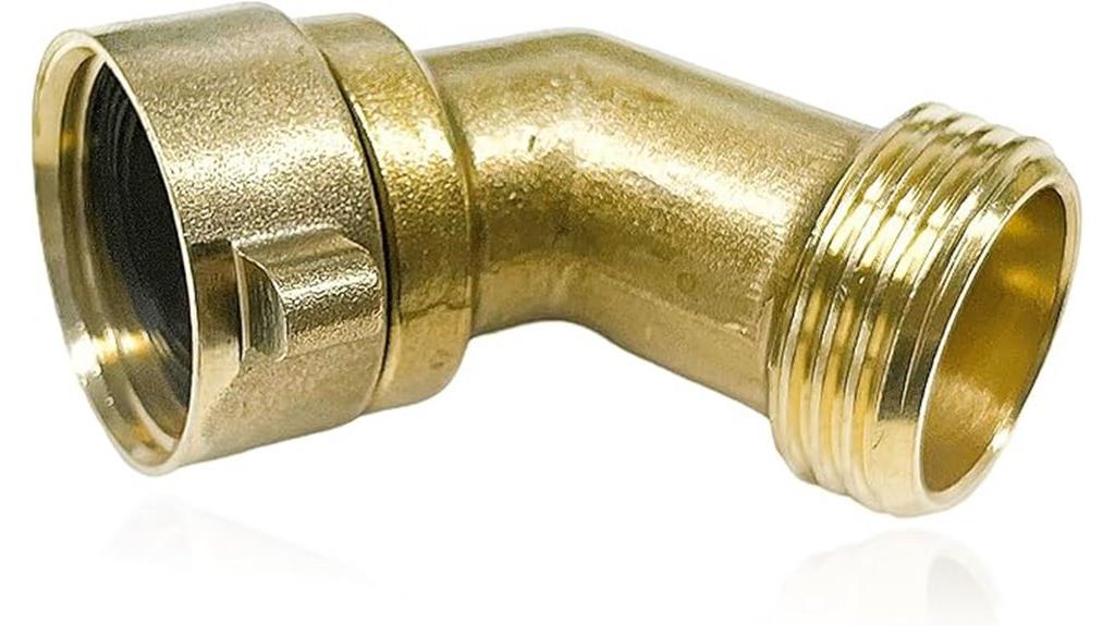 45 degree rv water hose elbow
