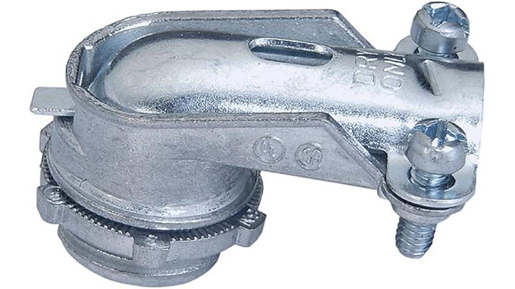 90 degree squeeze connector