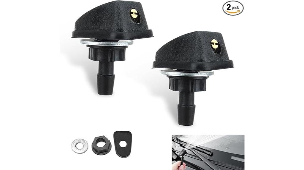 adjustable spray wiper nozzles