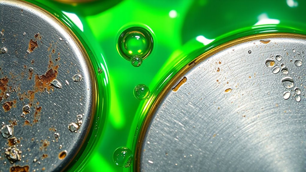 alkaline impact on materials
