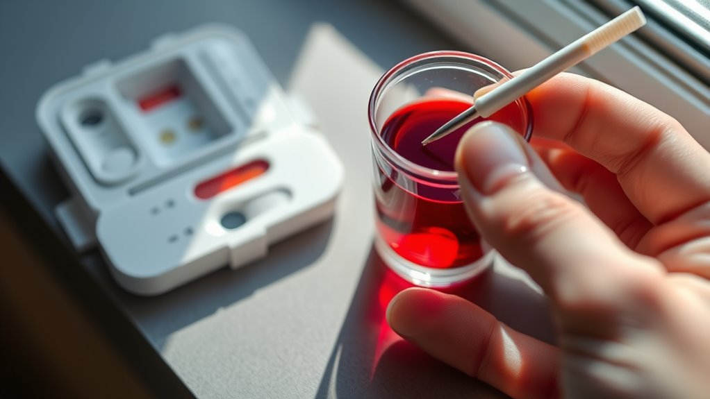 at home iron testing process