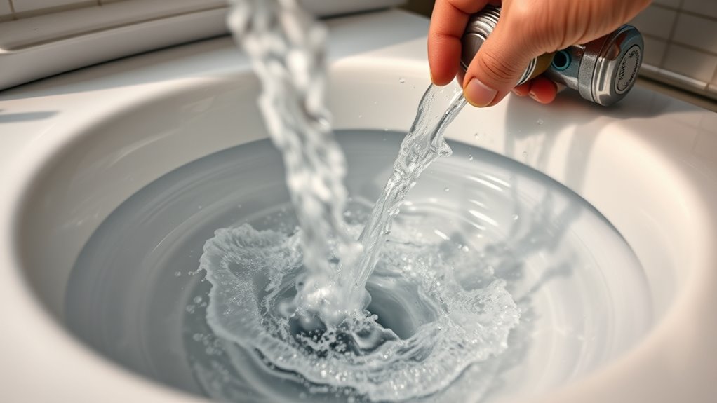 avoid excessive water pressure