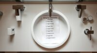 bathroom fixture size guidelines