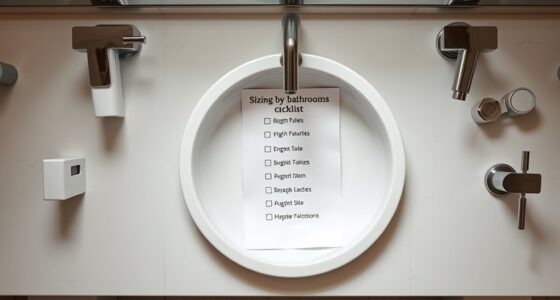 bathroom fixture size guidelines