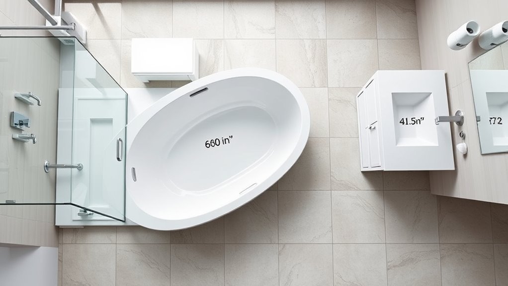 bathroom layout dimensions overview