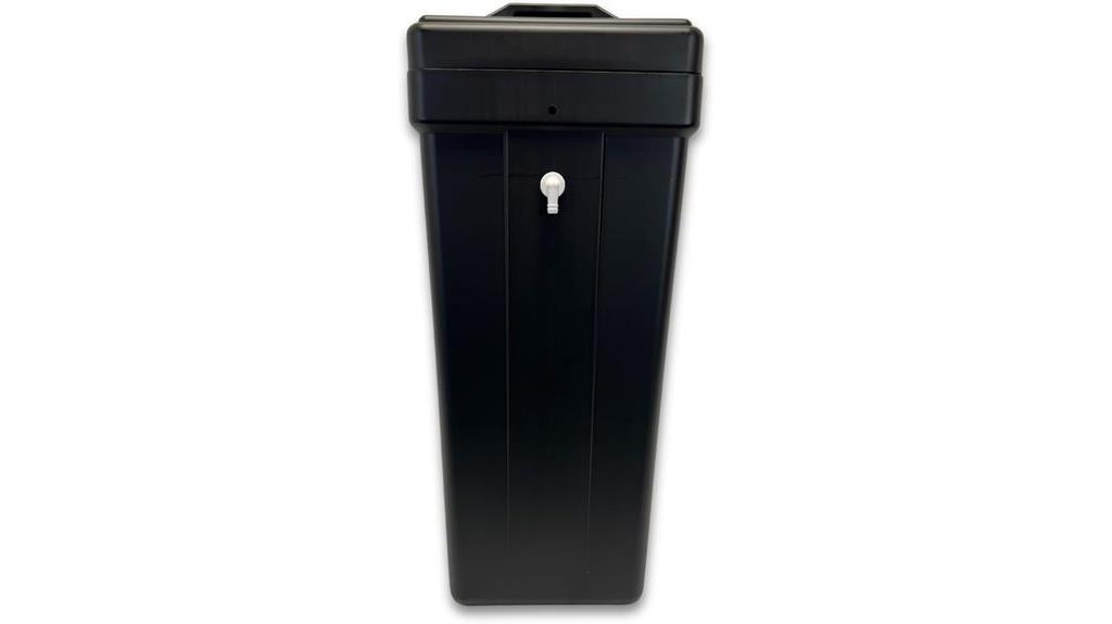 black rectangular water tank