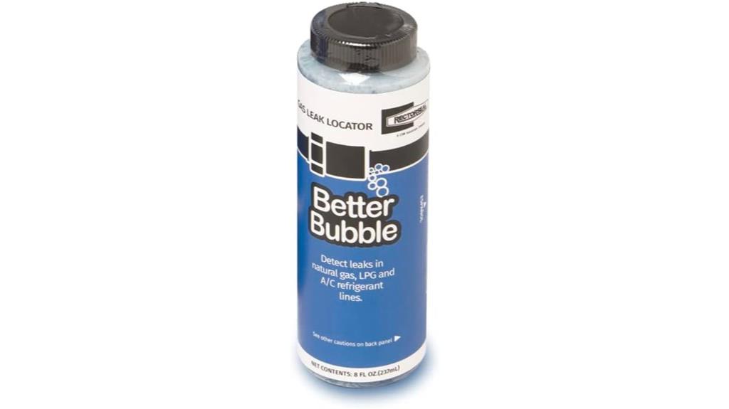 blue leak detection bottle