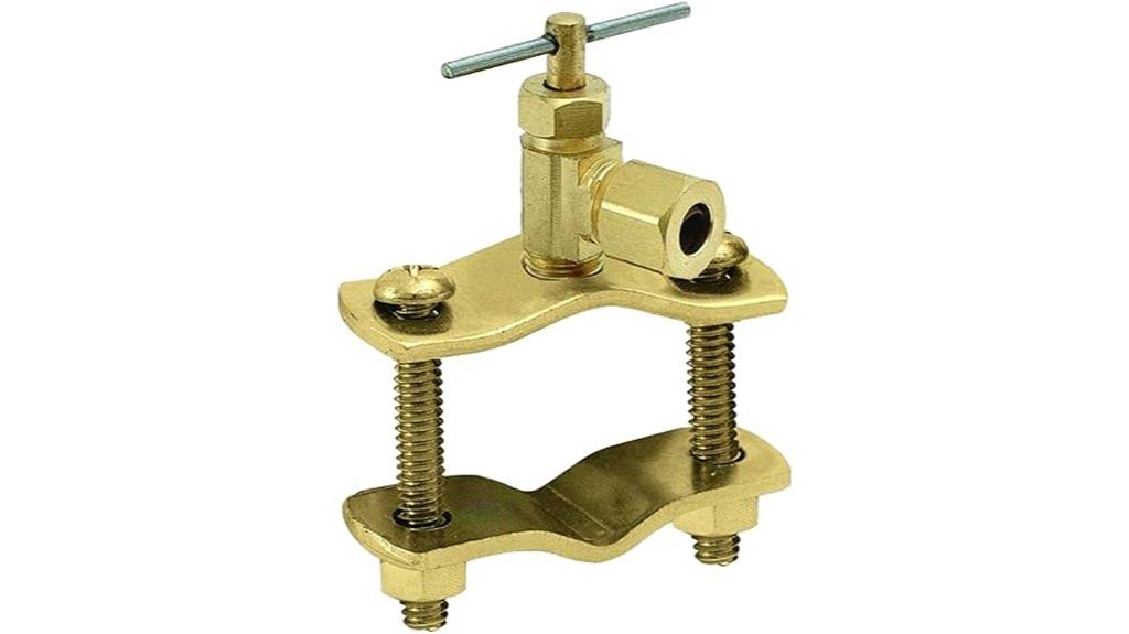 brass 1 4 saddle valve