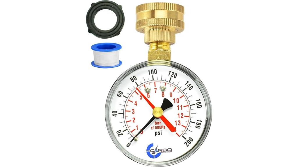 brass connector water gauge
