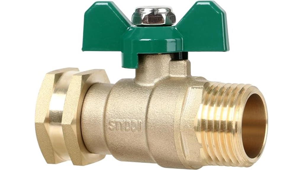 brass garden hose valve