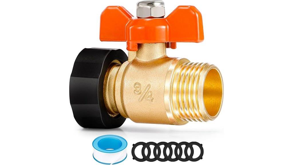 brass hose shut off valve