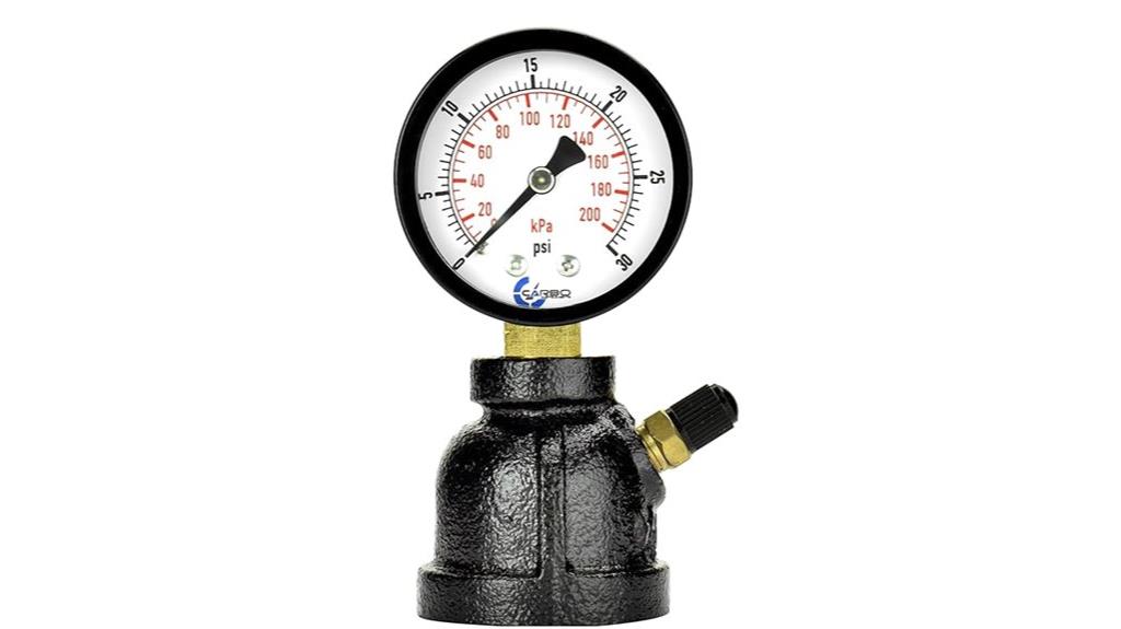 brass valve gas pressure