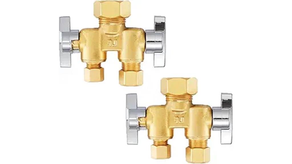 brass water shutoff valves