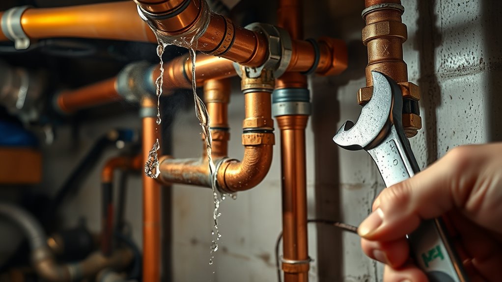 call a plumber promptly