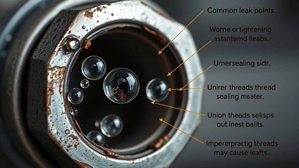 causes of union leaks
