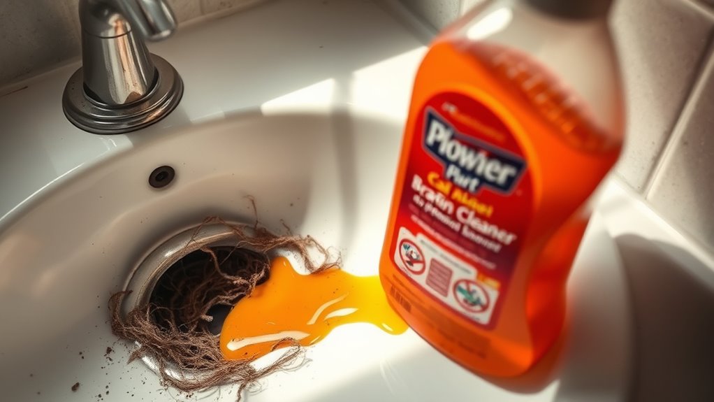 chemical drain cleaners damage pipes