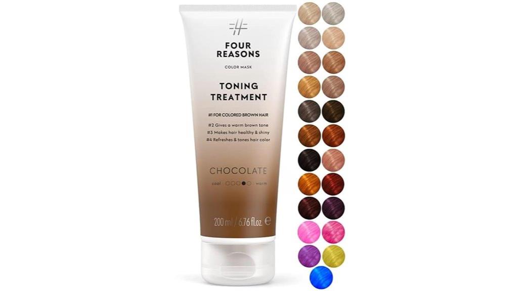 chocolate colored hair mask