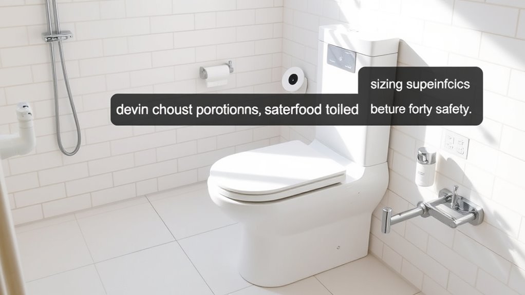 choose comfortable toilet size