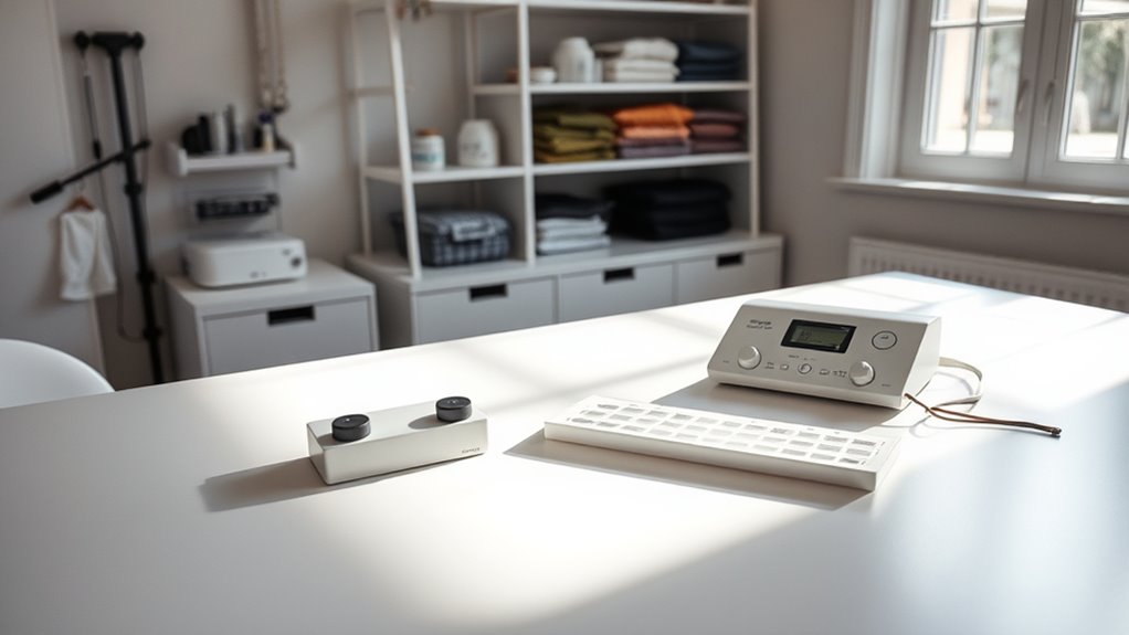 clean quiet testing environment