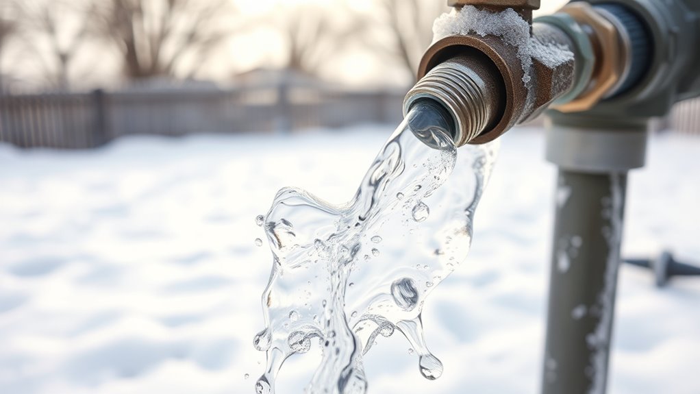 drain flush prevent freezing