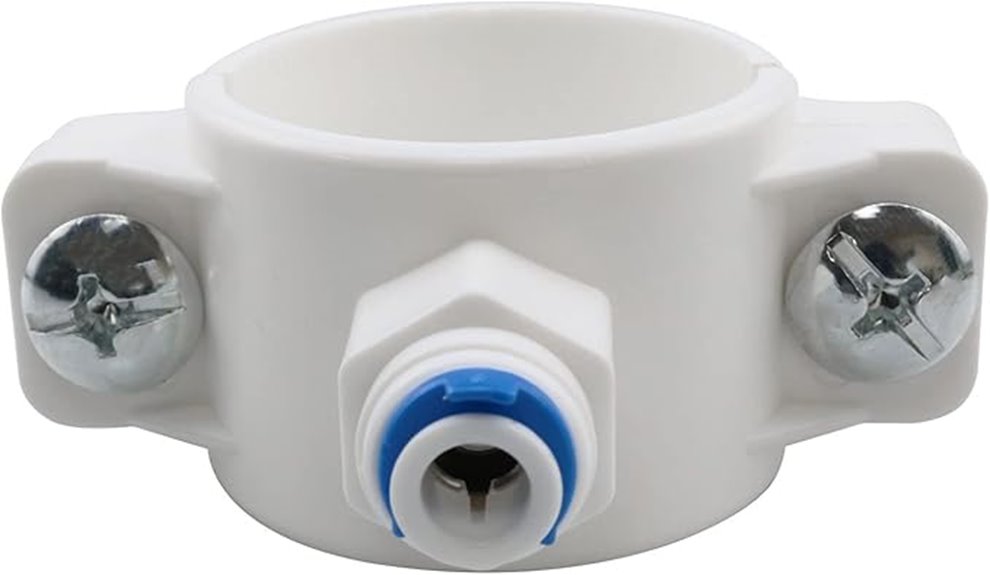 drain saddle valve clamp