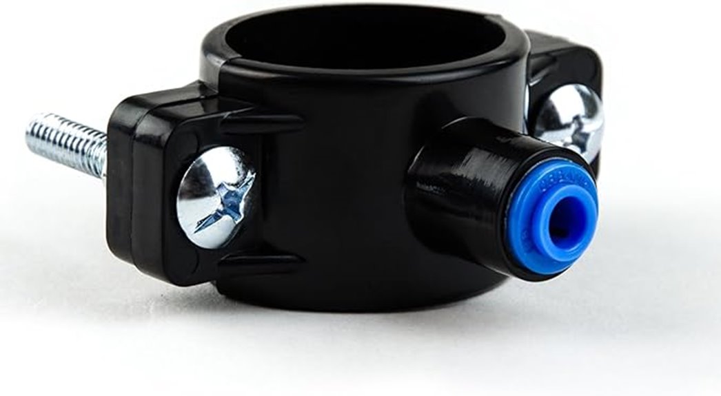 drain saddle valve