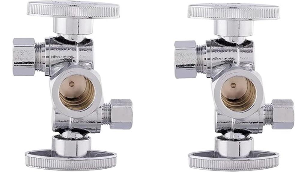 dual valve angle stops