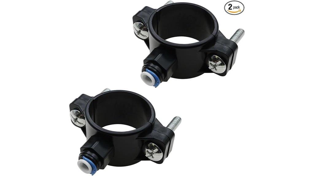 dual water drain saddles