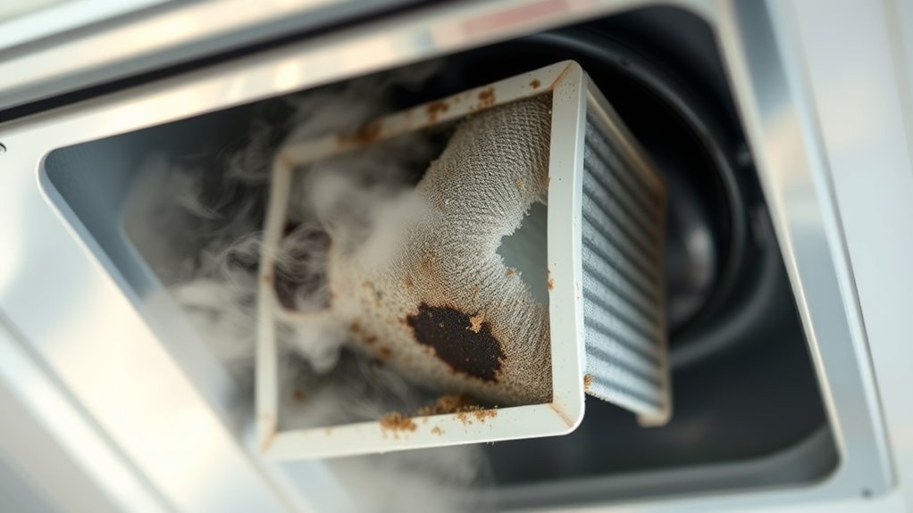 filter change causes odor