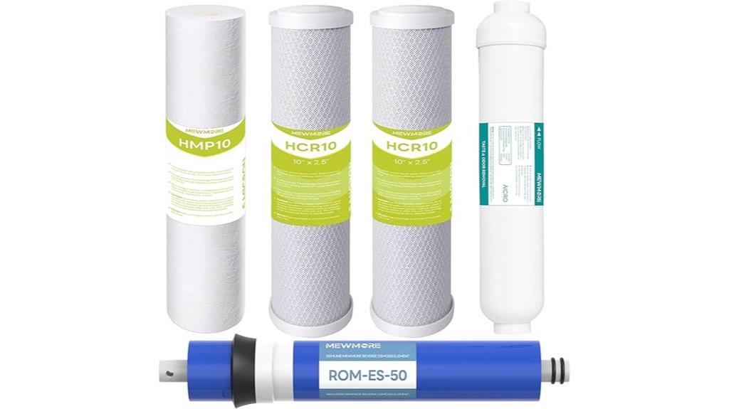 five stage 50 gpd filtration