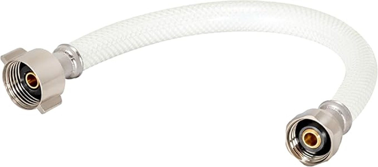 flexible 12 inch toilet connector