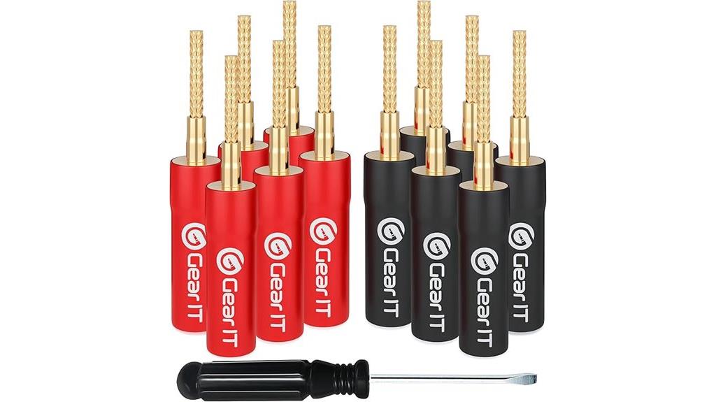 flexible banana plug set