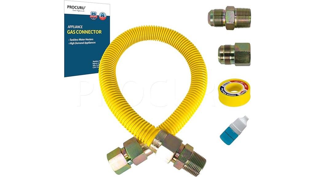 flexible gas connector kit