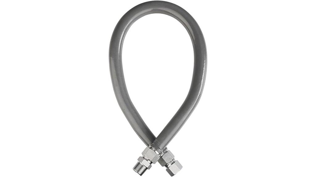flexible gray pvc gas line