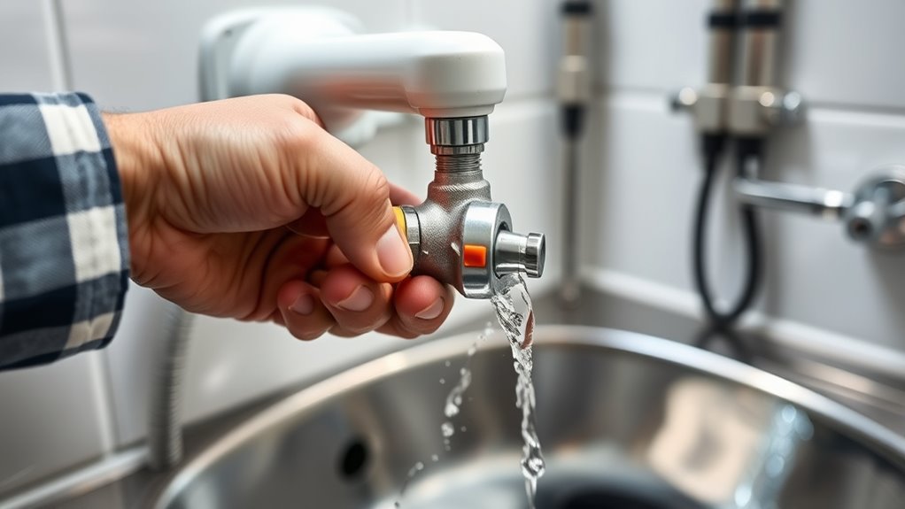 flush immediately after installation