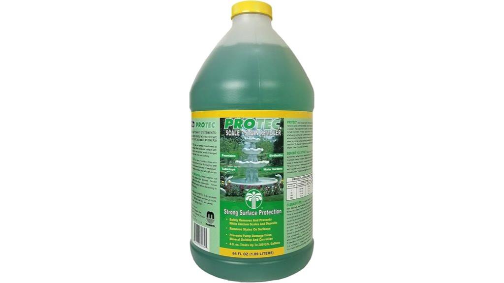 fountain scale stain remover
