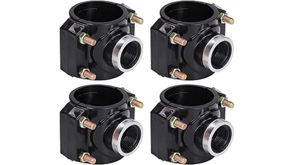 four drain saddle valves