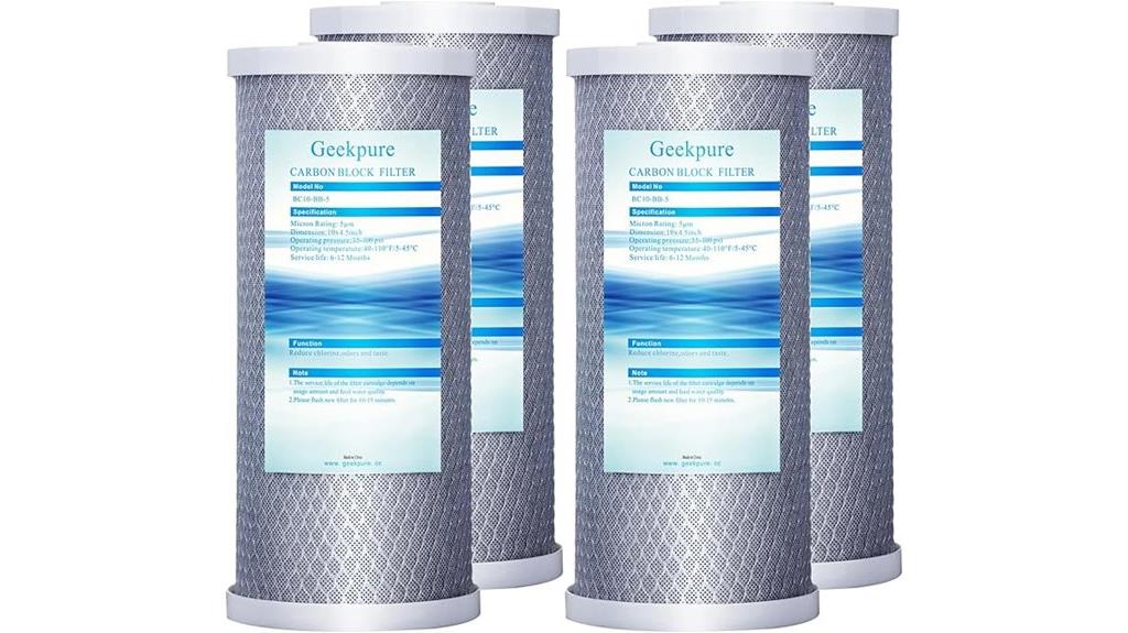 four inch carbon filter pack