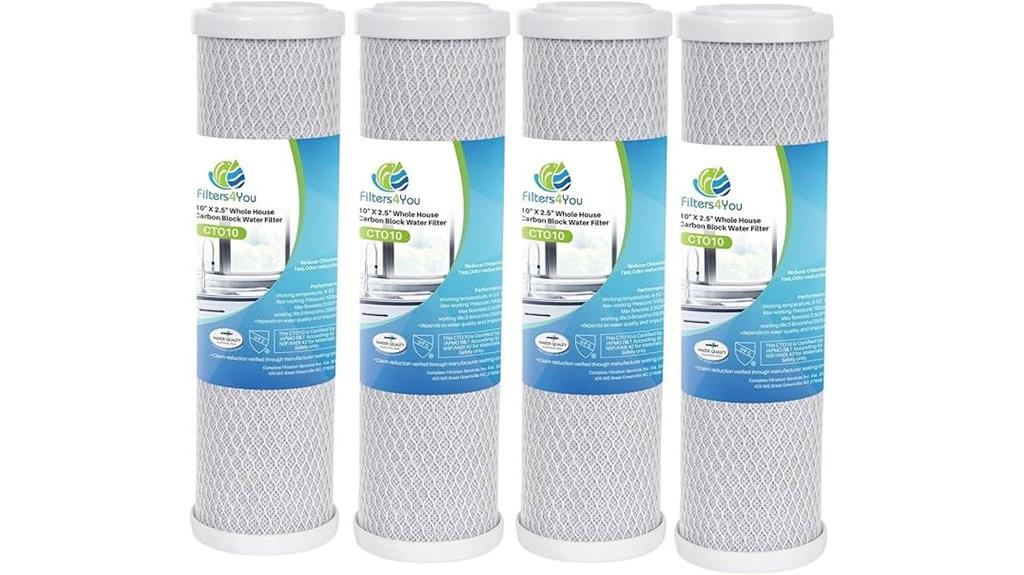 four pack ge water filters