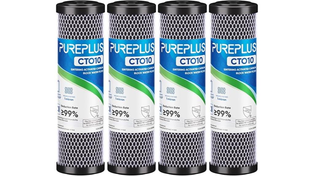 four pack micron water filters