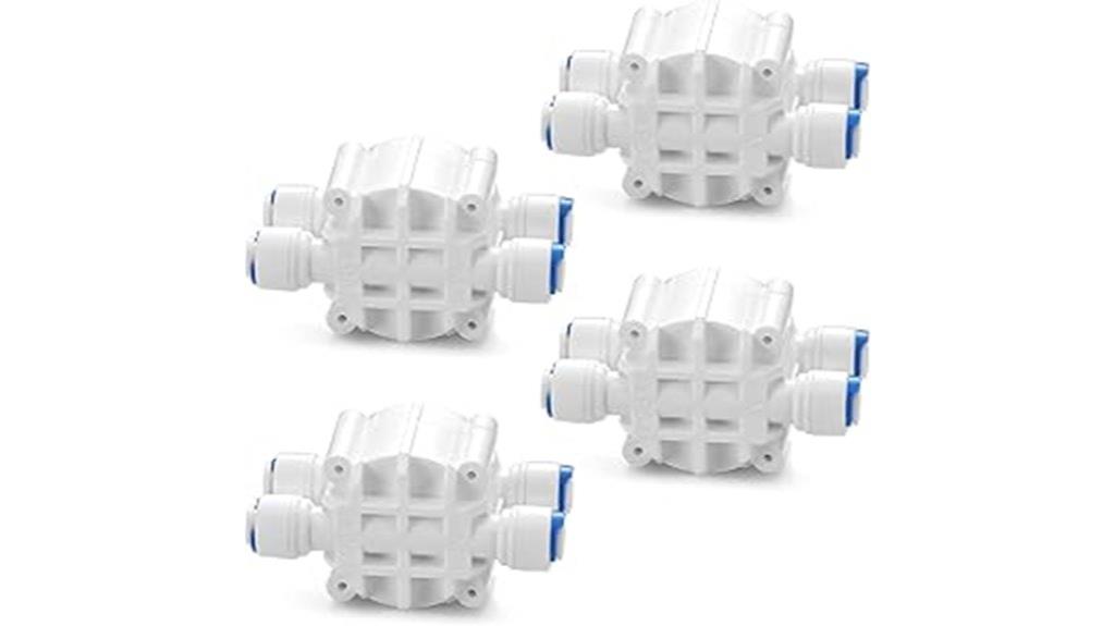 four pack tube valves