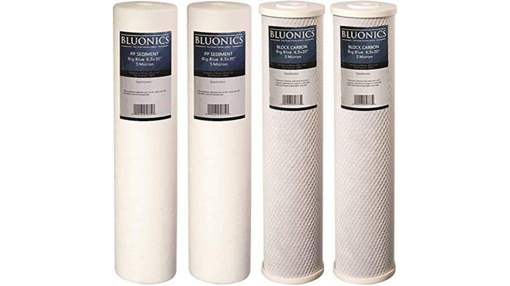 four pack water filters