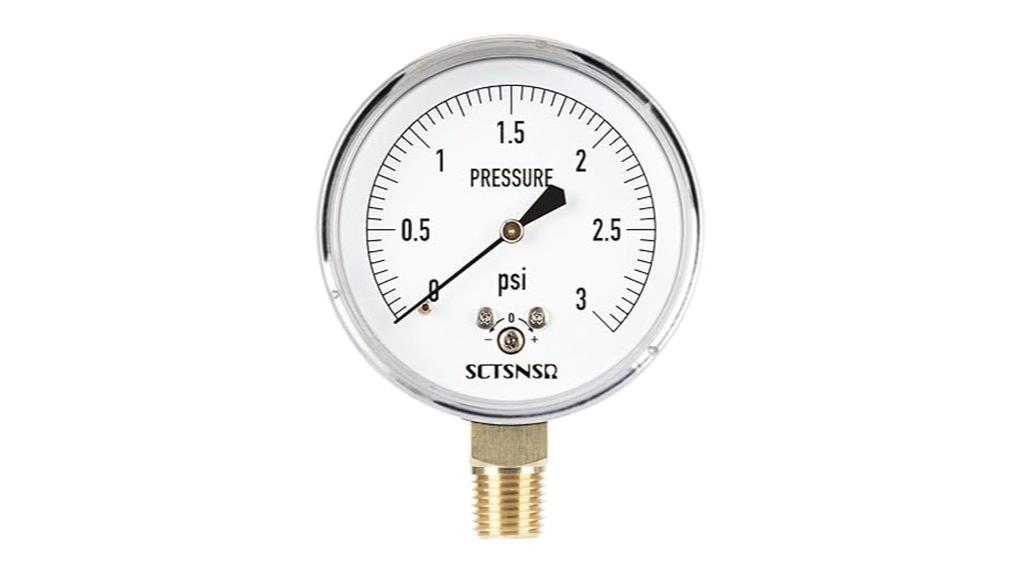 gas line pressure gauge