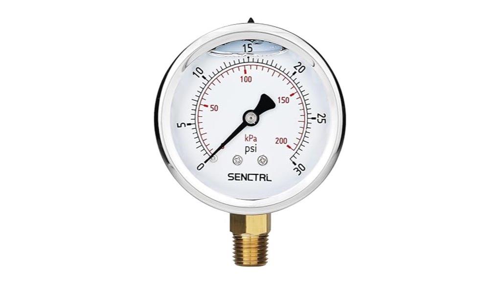 glycerin filled pressure gauge
