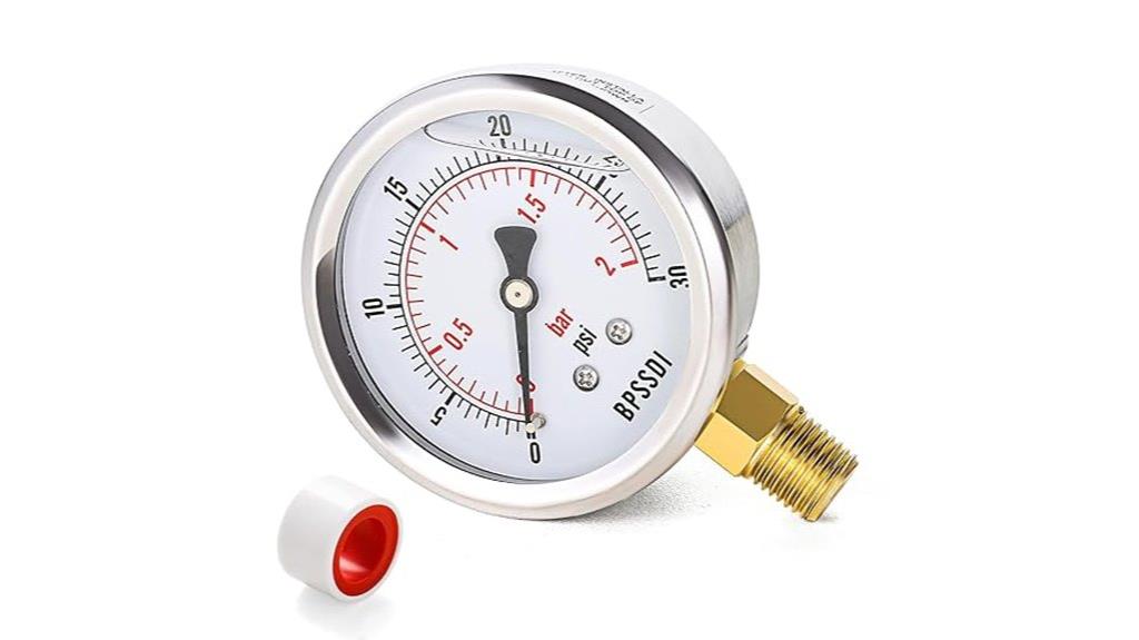 glycerin filled pressure gauge