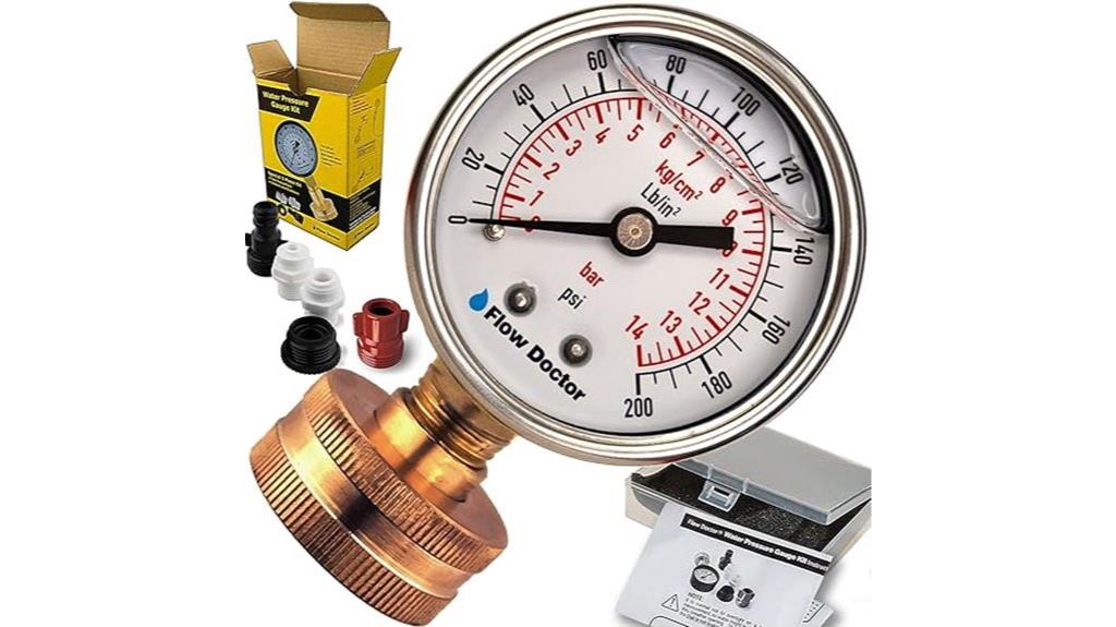 glycerin filled water pressure gauge