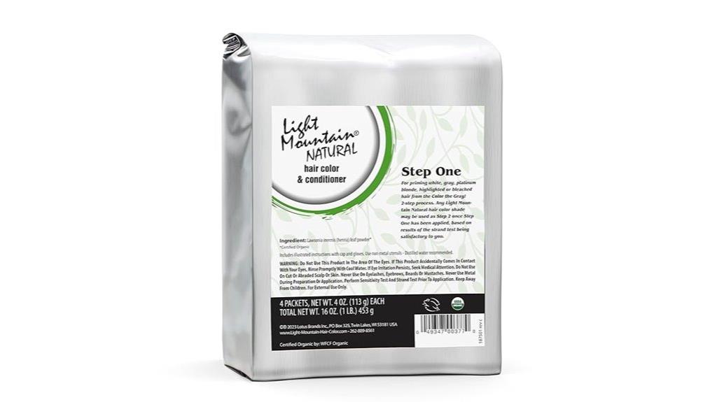 gray step 1 hair powder